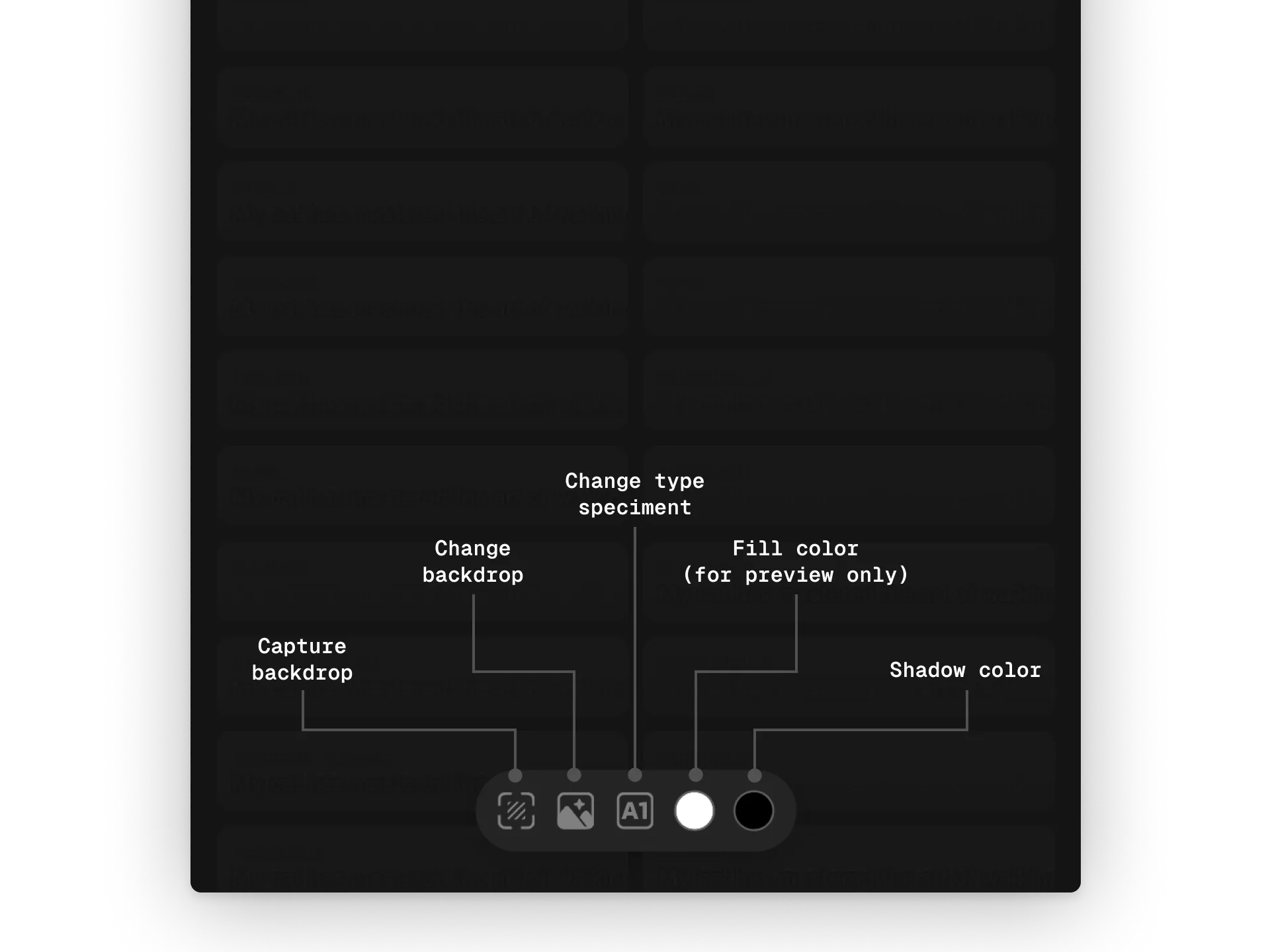Screenshot showing extra shadow options