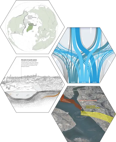Several examples of Reuters Graphics pages as screenshots