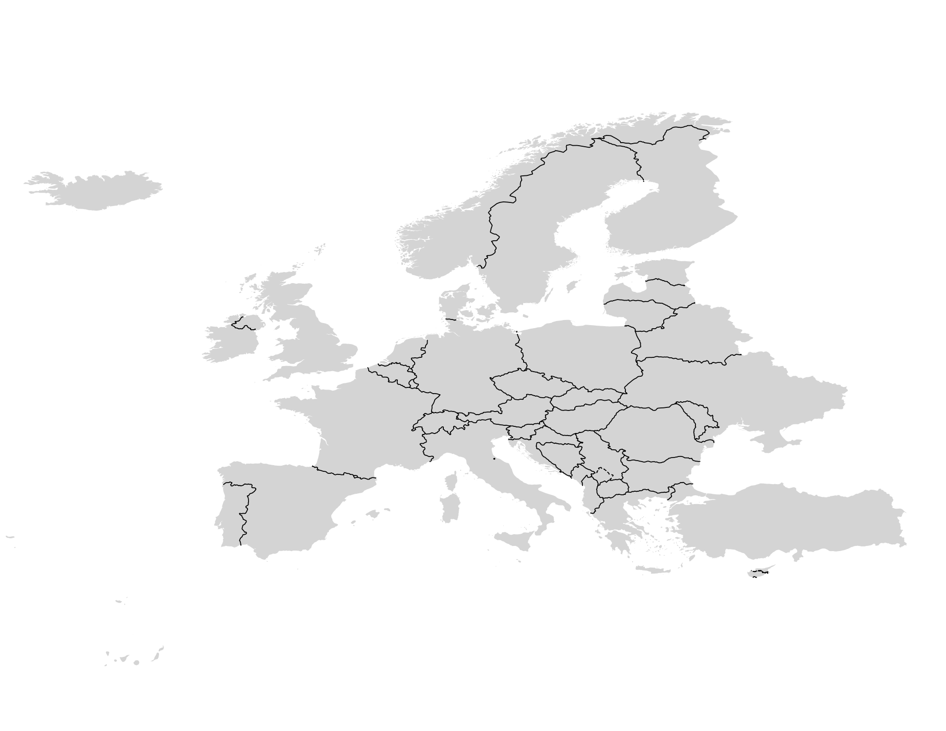 Europe region map