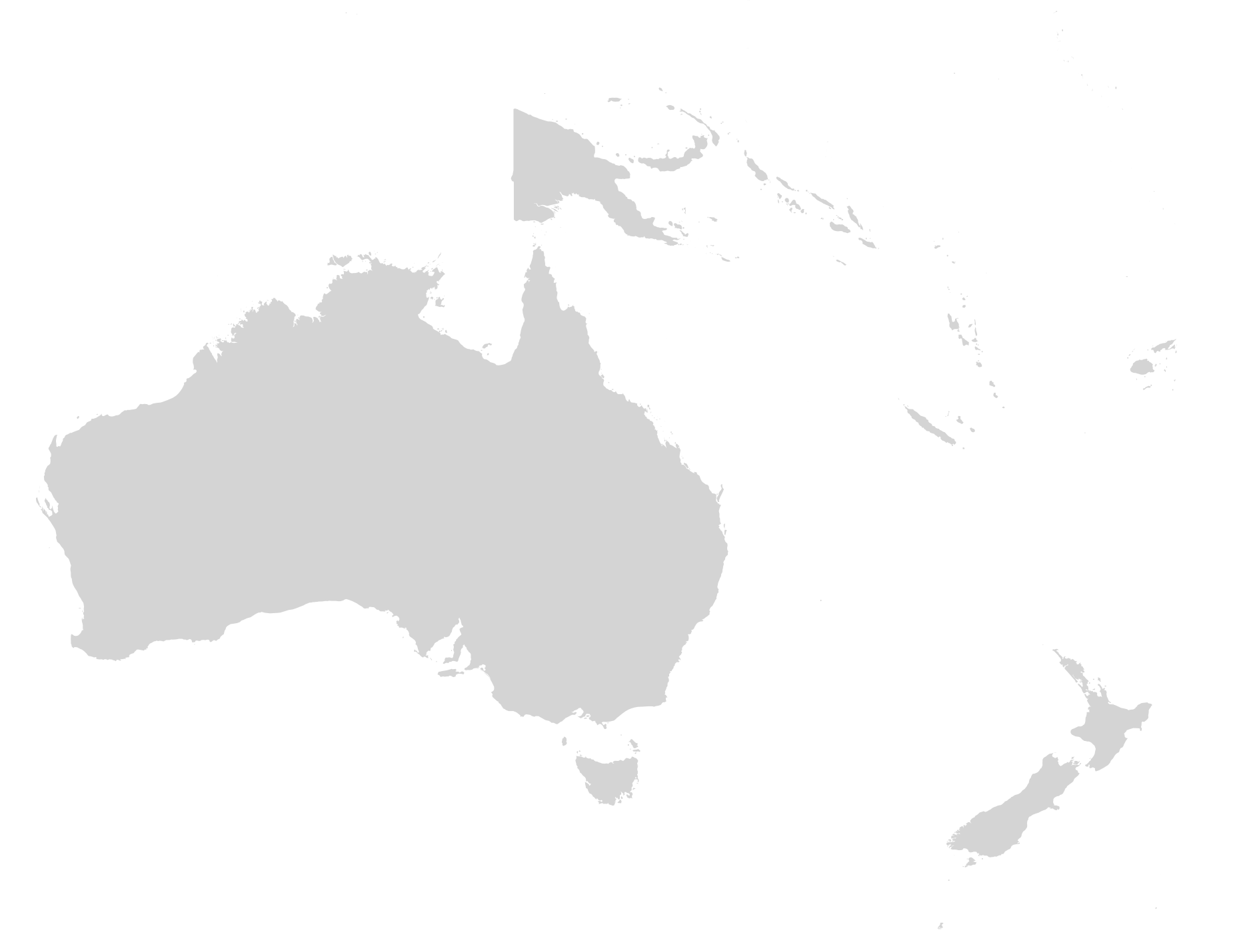 Oceania region map